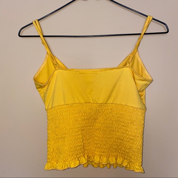 Yellow Smocked Tank Top - Picture 2 of 3